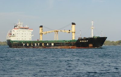 The saltie Nogat with a load of grain from Duluth.