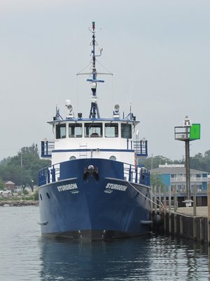 Built in 1997, RV Sturgeon is the oldest of the Great Lakes Science Center fleet.