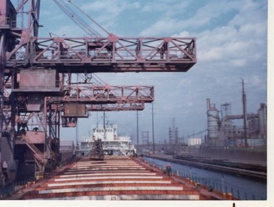 Unloading at Norh Dock, South Works, South Chicago.