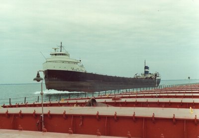 William Clay Ford upbound at the Lake Huron Cut buoys.