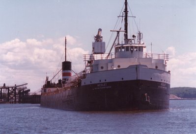 Nicolet departing Ludington from Sand Products loading dock.