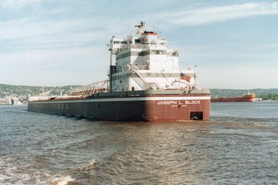 Outbound Duluth from Missabe ore docks. 7/8/89.