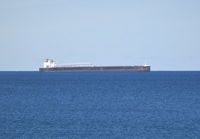 St. Clair at anchor in the bay.
