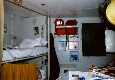 My room and bunk as junior wheelsman. I shared room with a AB Watchman