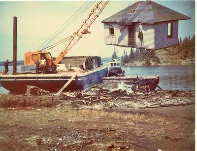 Destruction of old fisherman homes.