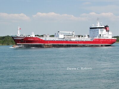 Tanker Algonorth off Stag Island, returning to Sarnia.