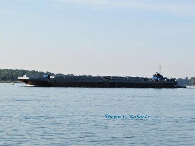 Tug Spartan with her barge Spartan II (no current destination) at Marysville.