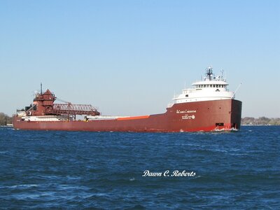 Following an hour behind her fleetmates, Honorable James L. Oberstar (Dearborn) at St. Clair.