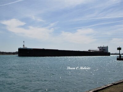 Indiana Harbor (Two Harbors) stopped to refuel at Detroit before continuing up-bound.