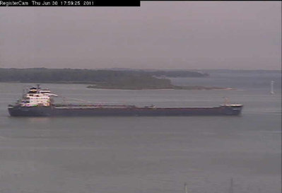 Leaving Sandusky Bay.