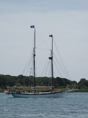 Tall Ship Appledore IV showed a destination of Detroit.