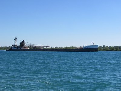 Tug Victory and barge James L. Kuber down-bound to Toledo.