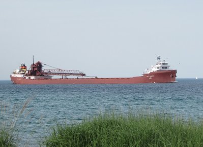 While waiting for Draken Harald H to enter Lake Huron, I was treated to the two Tregurthas approaching the St. Clair River.  Lee A led (after passing Paul R. shortly before), on her way to AK-Rouge with taconite from Marquette.