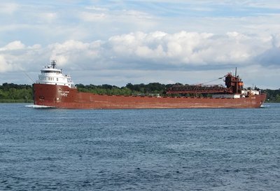 2016-08-16j KEB.jpg (102.29 KiB) Viewed 2041 times After unloading taconite at the AK Rouge plant, Kaye E Barker, in ballast, was headed to Meldrum Bay.