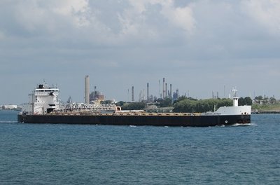 American Mariner passing through Chemical Valley on her way to Zug Island/Detroit River.