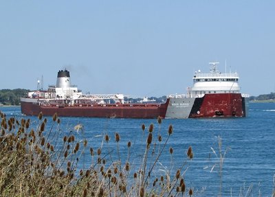 Roger Blough with taconite for Conneaut.