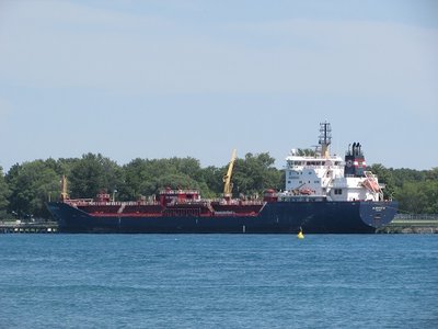 Tanker Algoscotia at the Corunna fuel dock.