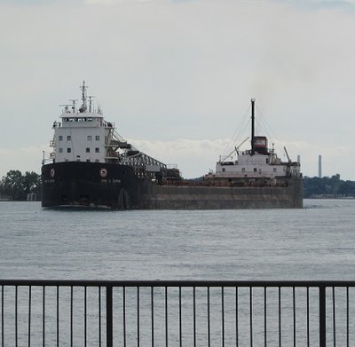 Can't recall the last time I saw John D. Leitch on the St. Clair.  The cargo of slag was going to Indiana Harbor.
