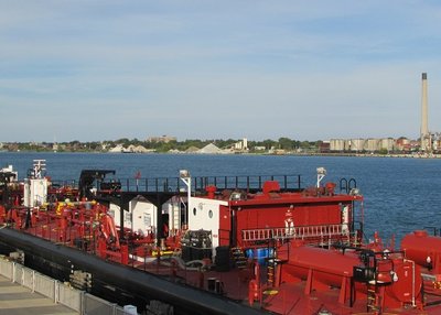 View of the barge