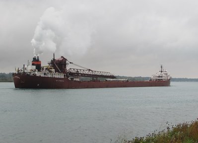 Looking at her and knowing how up-to-date she is technically, it's hard to believe M/V Lee A. Tregurtha is 74 years old.  She's making another trip from Marquette to AK Steel.
