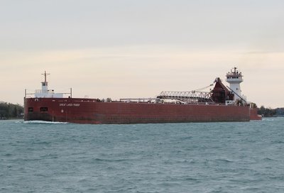 Joyce VanEnkevort and Great Lakes Trader, moving up river to Gary, IN.