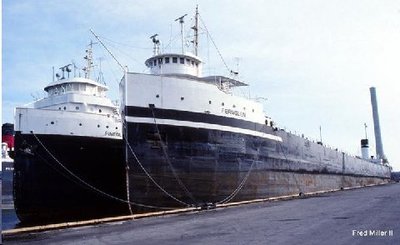 Pineglen &amp; Fernglen waiting to be towed to Pt. Maitland to be scrapped.