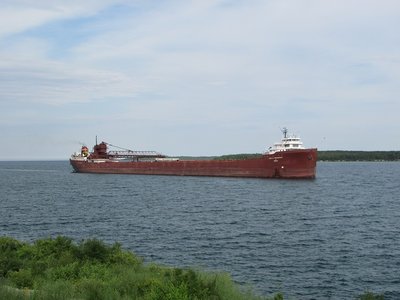 She sure sits high when she's in ballast.
