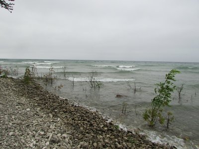 Lake Huron in a restless mood!
