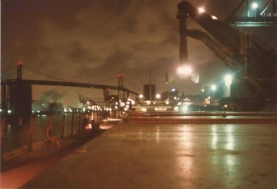 Under the Hullets at night - Republic Steel - S Chicago