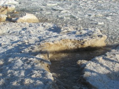 Cut through the ice field