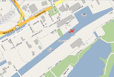 toronto port.jpg (77.02 KiB) Viewed 3587 times Just a map to show where I am talking about. Look for my photoshopped freestyle red X to see the spot where the ship was. I figured it would be easier to see than regular text.