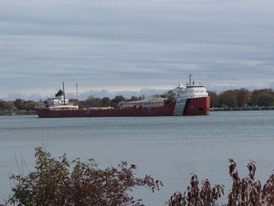 John G. Munson down-bound to a Detroit destination and this morning is on the return to an unspecified port.