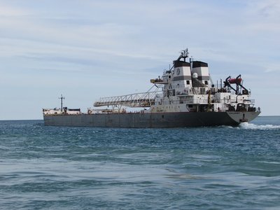 Calumet sweeps under the Bluewater Bridges and out onto the stunning waters of Lake Huron.