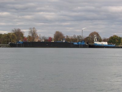 Mary E. Hannah and barge at the Shell Fuel dock.