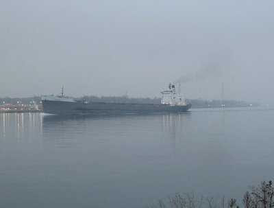 Even though it's well past 8 am, Tecumseh (Thunder Bay) is shrouded by fog and still dark skies.