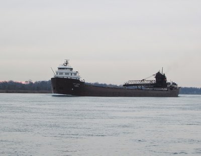 First up in early morning light was "Ms. B." (still not showing an updated destination).