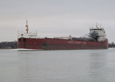 Thunder Bay (Superior) pushing a nice wake.