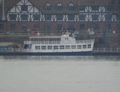 Canadian party boat Duc de Orleans at Sarnia, waiting for summertime fun.
