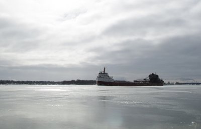 Frontenac (no current destination on AIS) approaching the Marysville Boat Launch.
