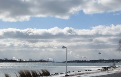 For as far as you can see -- in this case to St. Clair -- the water is open and free-flowing.