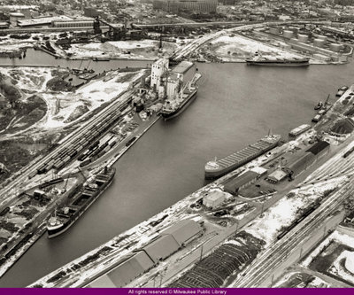 Milwaukee Harbour Where we unloaded the grain.