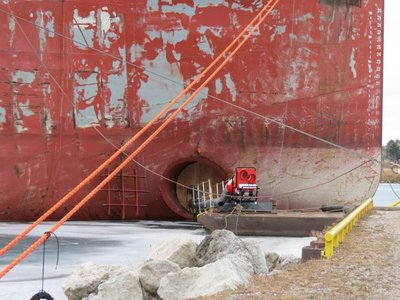 Bow thruster of CSL Tadoussac.