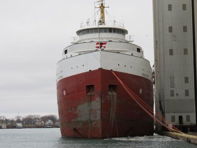 Frontenac at Sarnia Elevator arrived on February 4th.