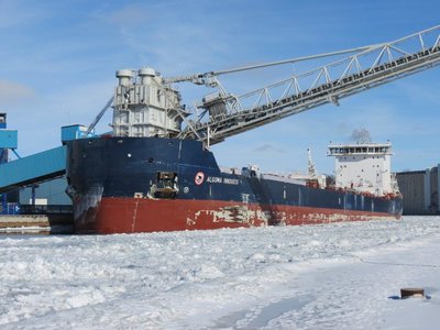 Algoma Innovator loading salt.