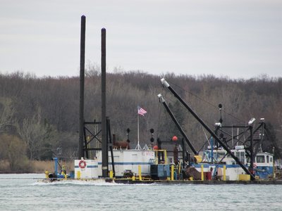 Work barge.