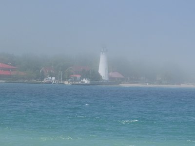 Looking across to the Ft. Gratiot lighthouse, which totally disappeared a few minutes later.
