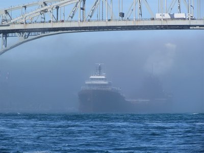 Lee A. Tregurtha (AK/Rouge) appearing as a ghost ship!