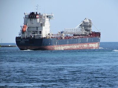 Algoma Innovator (Goderich) was already into Lake Huron when I returned after church service.