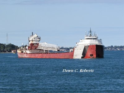 Cason J. Callaway (Conneaut) approaching Stag Island in the late afternoon.