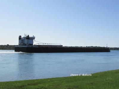 Always know to look for American Century (St. Clair Power Plant) by the sound of her salute as she comes past Marysville!